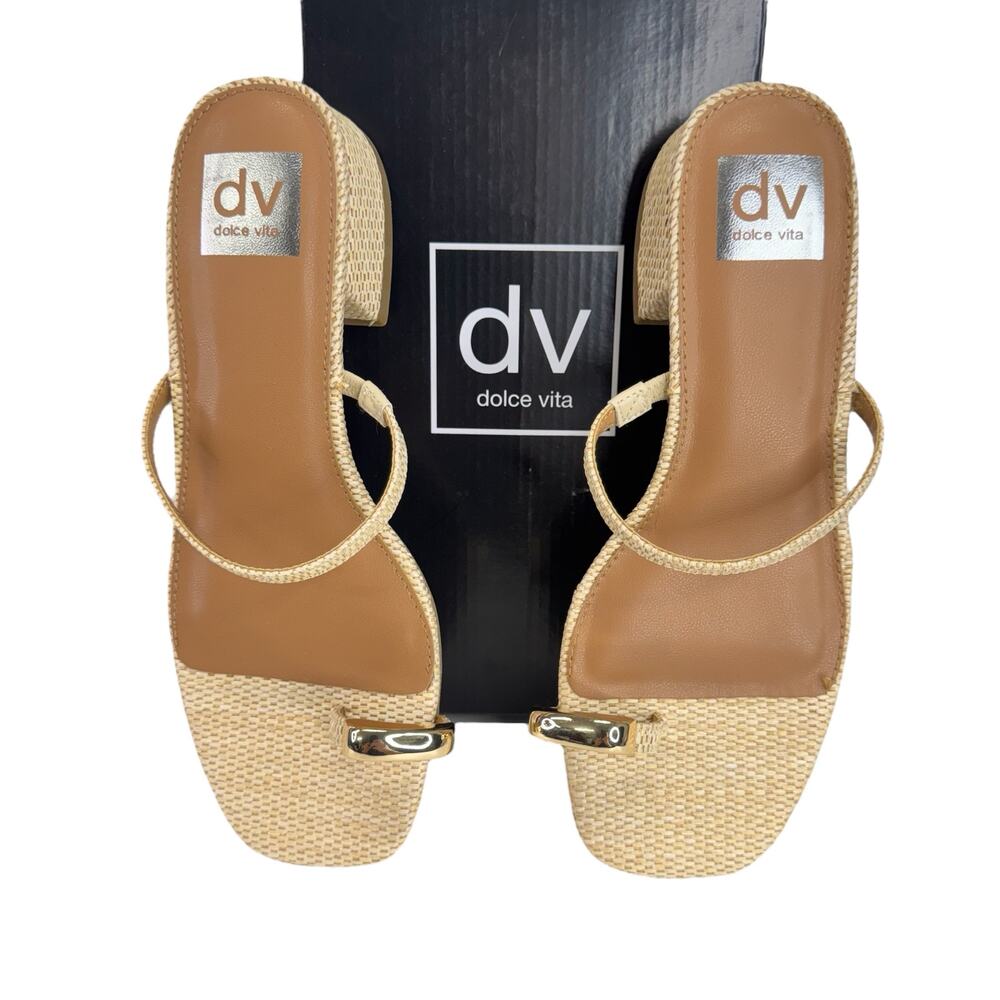 DV by Dolce Vita Narra Rafia Womens Heels US 7